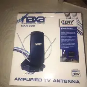 NEW Naxa NAA-308 High-Powered Amplified ATSC/HDTV/FM Indoor Antenna New
