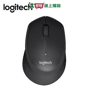 Logitech羅技 靜音無線滑鼠M331-黑