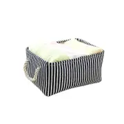 Storage Basket [3 Packs] Storage Basket with Rope Handle, Foldable Toy Basket, Decorative Basket Wardrobe, Nursery, Home Storage 13.8x9.8x6.7in