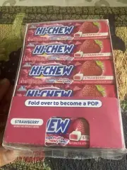 Hi-Chew Strawberry Fruit Chews Candy 15 Packs Japanese Chewy Candies 1.65 LB