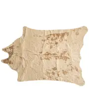 Luxe Faux Fur Machine Washable Faux Cowhide Rug
