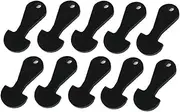 10x Removable Shopping Trolley Coin Token Key Unlocker for Woolworths & Coles (Black) – Convenient, Reusable, and Durable Trolley Token Set, Easy to Carry on Keychain