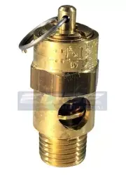 125 PSI BRASS SAFETY RELIEF VALVE FOR AIR COMPRESSOR TANK, PRESSURE SWITCH