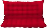 Outdoor Rocking Chair Cushion Set with Backrest 2 or 3 Seat Swing Replacement Cushions for Garden Patio Porch Furniture Red 120 * 100 * 8cm