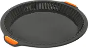 Bakemaster Silicone Round Quiche/Pie Pan, 26 x 3 cm, Grey