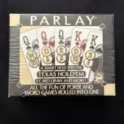 PARLAY WORD POKER CARD GAME - Texas Hold'em - 100% Complete Dice - New In Box