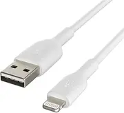 [Belkin] BoostCharge Lightning Cable - 6.6ft/2M - MFi Certified Apple iPhone Charger USB to Lightning Cable - iPhone Cable - iPhone Charger Cord - Apple Charger - USB Phone Charger - White
