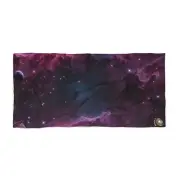 Purple Nebula Beach Towel - Galaxy Space Star Ocean Swim Towel, Astronomy