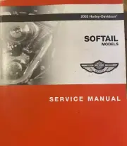 2003 Harley Davidson SOFTAIL SOFT TAILS MODELS Service Shop Manual