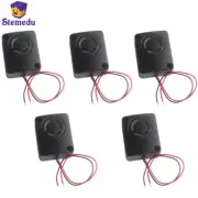 5pcs Black Mini Piezo Alarm Siren 110dB 12V DC Anti-theft High-Decibel Buzzer