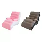 Inflatable Sofa with Armrests, Folding Lazy Sofa for Sleeping, Bed