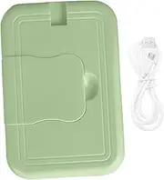 Totority Dispenser Shower Sterilizer Car Holder Wet Wipe Warmer Babies Flushable Sensitive Drying Swaddle Wipes Heated Portable Fragrance USB Towel Abs Green