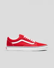 [Vans] Vans Men's Old Skool Shoes in Racing Red/True White Size 6 6 Racing Red/True White