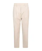 Brunello Cucinelli Jewel Embellishment Elastic Waist Pants IT38,IT36 Nude