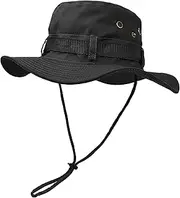 [UltraKey] Boonie Hat, Outdoor Wide Brim Sun Protect Hat, Double Layer Classic US Combat Army Style Bush Jungle Sun Cap for Fishing Hunting Camping