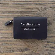 Omuda Personalised Leather Manicure Set