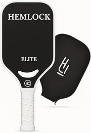 Hemlock Elite Pickleball Paddle - Black