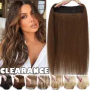 Hidden Headband Secret Wire In Human Hair Extensions One Piece Weft Thick AAAAAA