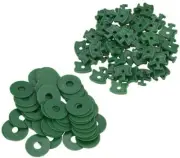 50pcs Clips + 50pcs Washer for Greenhouse Fixing Insulation Bubble Netting Wrap