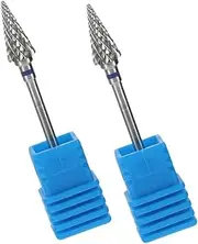 TOVINANNA Professional Nail Care Kit 2pcs Tungsten Steel Cuticle Drill Bits Nail Grinding Tools for Manicure