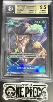 BGS 9.5 One Piece OP09-048 SR* Dracule Mihawk Alt Art - English - Graded