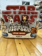 Star Wars Galactic Heroes Padme Amidala & Jar Jar Binks - Hasbro 2009 - Sealed