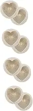 NUOBESTY 4sets Heart Shaped Silicone Mold Candle Making Kit Sunlight Bar Soap Candle Making Mold Heart Fondant Molds Dice Mold Rose Mold Hand Mold Chocolate Mold Soap Mold 2pcs*4