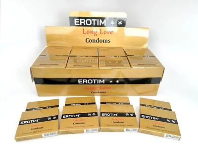 Erotim Long Love Climax Control Condoms 48-Pack 144 Condoms Wholesale Bulk Order