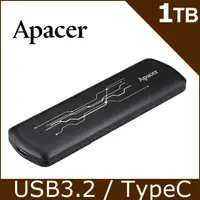 在飛比找PChome24h購物優惠-Apacer AS722 1TB USB3.2 Gen2 S