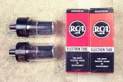 2, NEW, RCA 6SN7GTB, tall bottle, black plates, low D-getter, match pr 4, 6SN7GT
