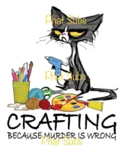 Sublimation Print Crafting Because Murder Is Wrong Ready to Press Heat Transfer