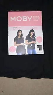 Moby Bump & Beyond T-shirt Wrap Size 5 Black