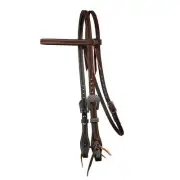 Chocolate Roughout Browband Headstall by Professionals Choice