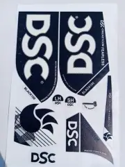 NEW 3D DSC BLACK 100 EDITION DIGITAL EMBOSSED TOPQUALITY CRICKET BAT STICKER