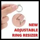12pc Set Transparent Clear Ring Size Adjuster Invisible Clip On Loose Resizer