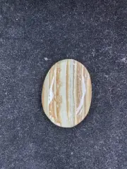 Oval Cut Natural Saturn Chalcedony Gemstone Cabochon For Jewelry Making