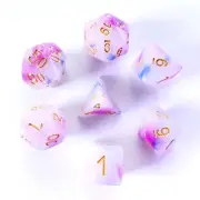 Galactic Dice Premium Dice Sets - Dark Blue & Purple Jade Set of 7 Dice