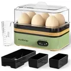 Cooker Electric 6 Eggs Capacity Soft Medium Hard Boiled Poacher Omelet Maker Egg