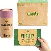 One Month Laundry Solution 50 Loads Plastic Free (1 Fresh Linen, 1 Sea Breeze, 1 Vitality)