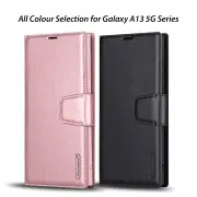 Hanman Samsung Galaxy A13 5G Leather Case Wallet Black