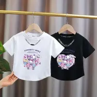 在飛比找蝦皮商城精選優惠-新品速發 女童短袖T恤 2024新款短袖 中大兒童寶寶童裝夏