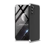 Momax Full Body Hybrid Hard PC 3-in-1 Phone Case for Oppo Reno 6 5G-BlackSilver