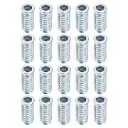 20Pcs Threaded Inserts, M8-1.25x30 Nut Threaded Inserts for Wood Working Tool