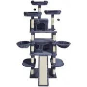 Indoor Cat Tree Tower with Condos, Hammocks, and Scratching Posts - 174 cm