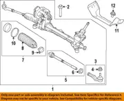 FORD OEM 19-23 Transit Connect Steering Gear Linkage-Outer Tie Rod KV6Z3A130A (for: Ford)