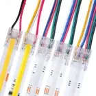 COB LED Wire Connector 5 8 10 12mm Solderless Mini Buckle FCOB RGB CCT LED Light