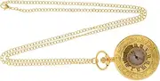 [SAFIGLE] Roman Scale Pocket Watch Kit Chain Watches Edifice Blinds Pentagram Display Vintage Neck Digital Watch Custom Holder Engraved Pocket Watch Clock Retro Pocket Watch Plastic Black