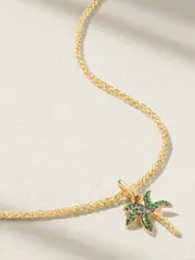 [Yvonne Léon] Yvonne Léon - 18-karat Gold Tsavorite Necklace - One size One size Gold