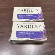 SET OF 2 Yardley English Lavender Bar Soap Lardley London Bars 4.25 oz