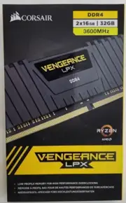 VENGEANCE® LPX 16GB (2 x 8GB) DDR4 DRAM 3600MHz C18 AMD Ryzen Memory Kit - Black